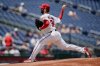 Washington Nationals pitcher Trevor Williams throws during the first inning in the first baseball game of a doubleheader against the Detroit Tigers, Wednesday, July 2, 2025, in Washington. (AP Photo/Julia Demaree Nikhinson)