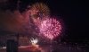 Fireworks explode above the Ottawa River and LeBreton Flats Park on Canada Day in Ottawa on Monday, July 1, 2024. THE CANADIAN PRESS/Justin Tang