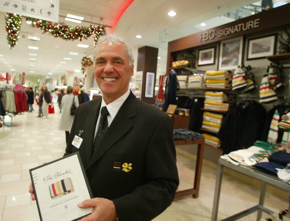 General manager Brian Read with the new HBC Signature in the background on Oct. 30, 2003. (Marc Gallant / Free Press files)