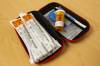 A Naloxone kit that includes four doses, vanish point needles, gloves, a face shield for CPR purposes, and an information card. (Mike Deal/Winnipeg Free Press)
                                A Naloxone kit that includes four doses, vanish point needles, gloves, a face shield for CPR purposes, and an information card. (Mike Deal / Free Press files)