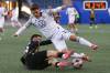 Daniel Crump / Free Press Files
                                Winnipeg Valour midfielder Diogo Dias da Ressurreição (left) takes the ball from Wanderers midfielder Sean Rea. The Valour lost their home-opener in a heartbreaker in stoppage time to Halifax in April.