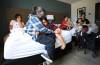 Ruth Bonneville / Free Press
                                Bernice Moore’s extended family from Cross Lake is living in hotel rooms at the Victoria Inn and they’re upset their dog Buzy is not able to stay with them at the hotel but is being fostered by Manitoba Animal Alliance.
