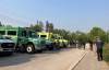 American fire crews prepare to leave the University of Manitoba in Winnipeg, Thursday morning to help battle the province’s wildfires. (Province of Manitoba)
