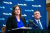 MIKAELA MACKENZIE / WINNIPEG FREE PRESS
                                Then-premier Heather Stefanson and finance minister Cliff Cullen announce the 2023 budget to media. Columnist Deveryn Ross says it’s time to have an independent commission examine PC spending decisions.