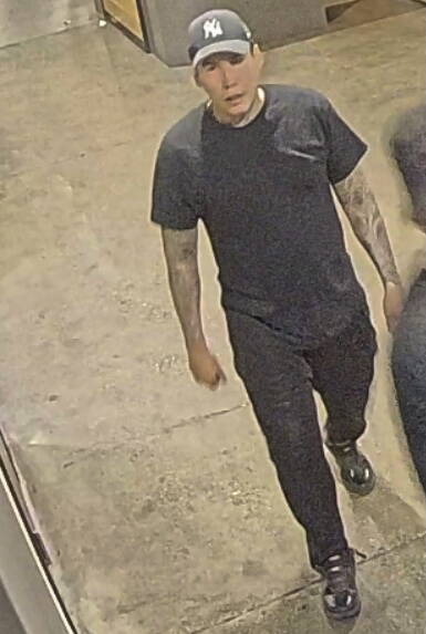 SUPPLIED
                                Police are searching for a man who randomly attacked a stranger at The Forks on June 6.