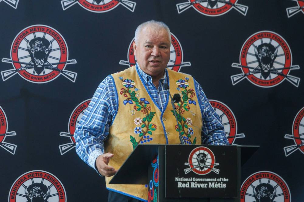 MIKE DEAL / FREE PRESS FILES
A scam targeting wildfire evacuees ripped off an image of Manitoba Métis Federation President David Chartrand.