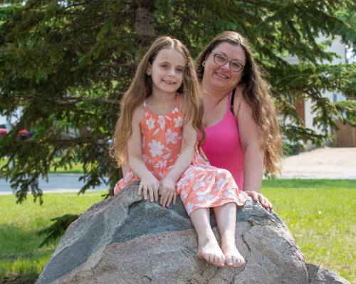 BROOK JONES / FREE PRESS
                                Peyton Toth (left) is heading off to the same summer camp her mother Lindsay went to three decades ago.