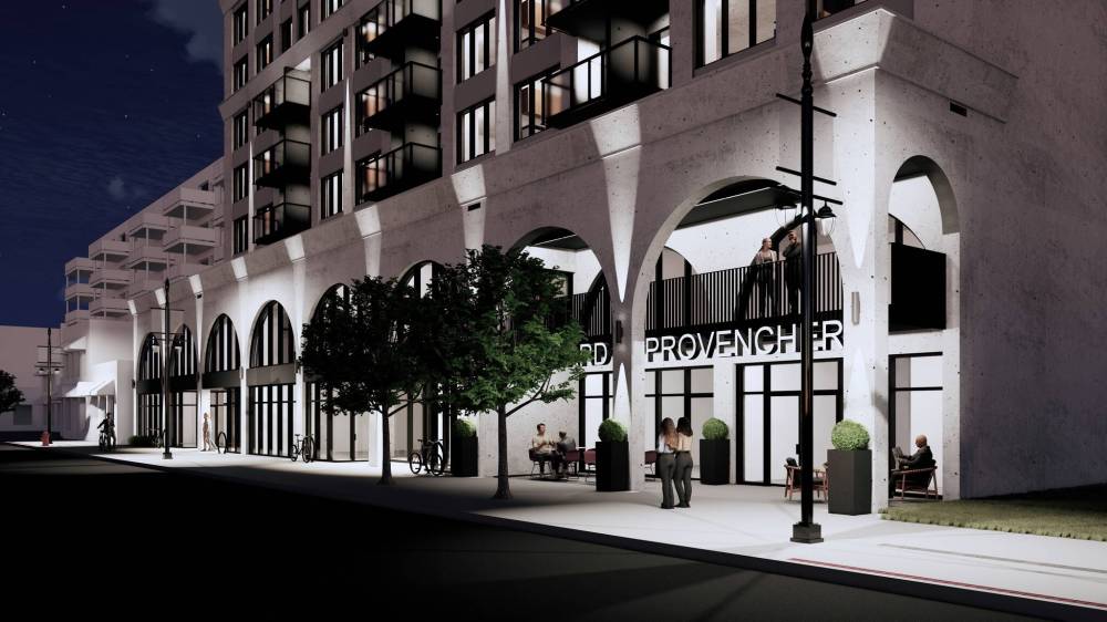 SUPPLIED
The eight-storey, 94-unit apartment complex will include 5,000 square feet of ground-floor retail space and second-floor commercial offices that will house Carrington’s engineering partner, Wolfrom Engineering.