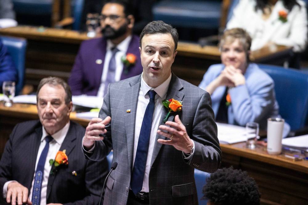 MIKAELA MACKENZIE / FREE PRESS FILES
                                On Thursday, Finance Minister Adrien Sala announced optional deferrals of the retail sales tax and payroll tax to help businesses affected by the unprecedented emergency that has forced 21,000 Manitobans to flee 27 communities.