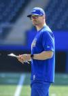 Ruth Bonneville / Free Press
                                Winnipeg Blue Bombers offensive co-ordinator Jason Hogan not only beat Bombers former offensive co-ordinator Buck Pierce in Thursday’s home opener against the B.C. Lions, the Bombers’ second half, seven-play, 108-yard playcall was the club’s longest recorded TD drive.