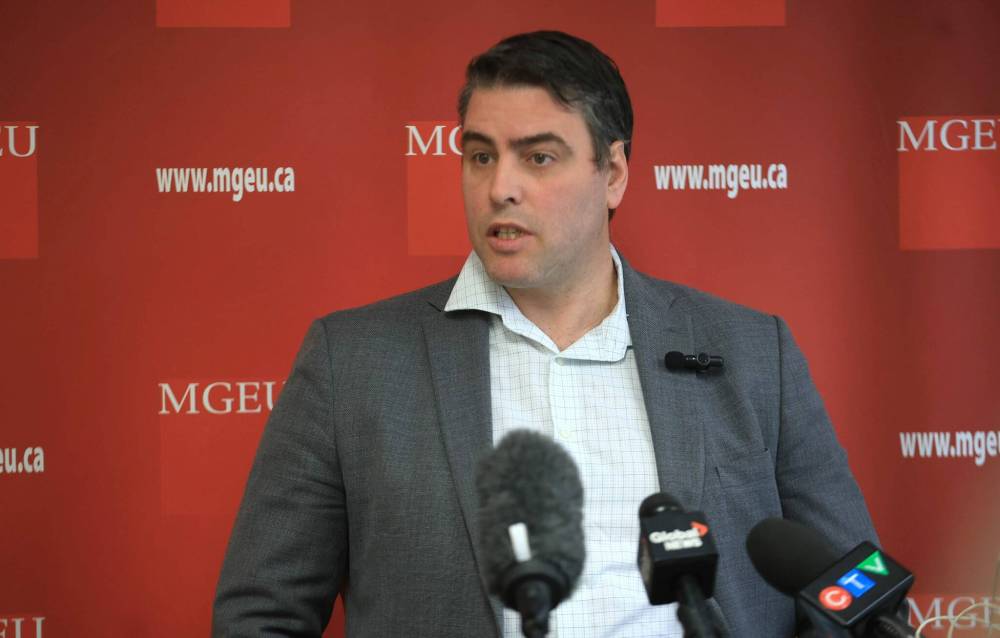 RUTH BONNEVILLE / FREE PRESS FILES
MGEU president Kyle Ross says EAs do not want to take job action during back-to-school-season this fall, but it has become a real possibility.