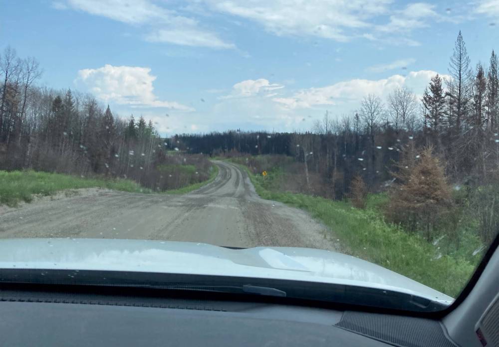 SUPPLIED
                                Wildfire evacuee Larry Lee said there were “huge swaths of burned areas punctuated by surprisingly green spots” while he and his wife, Leta, drove back to their home at Flanders Lake in Nopiming Provincial Park Wednesday.