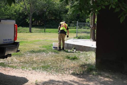 RUTH BONNEVILLE / FREE PRESS
                                The Wednesday afternoon incident in a riverbank encampment near the Granite Curling Club highlights the city&rsquo;s drug and homelessness crisis, Marion Willis said.