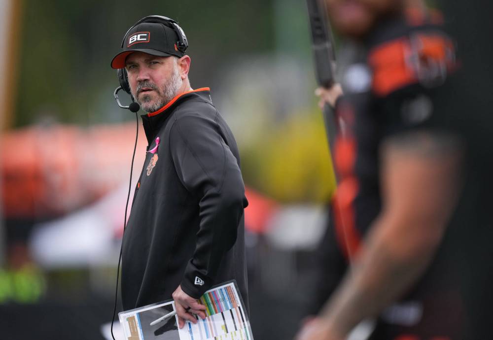 DARRYL DYCK / THE CANADIAN PRESS FILES
B.C. Lions’ Buck Pierce was handed his first loss as head coach of the club last week by his former team.
