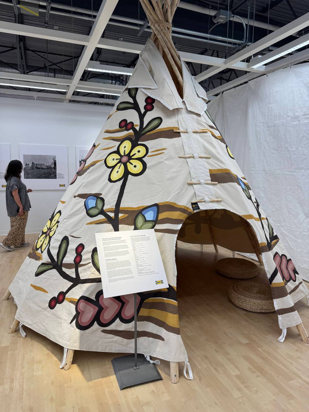 NIIGAAN SINCLAIR / FREE PRESS
IKEA’s Indigenous space features a teepee designed by artist Micaela Gilbert of Sagkeeng First Nation.