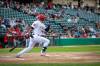 BROOK JONES / FREE PRESS
                                Winnipeg Goldyes outfielder Roby Enríquez helped lift the Fish over the visiting Sioux City Explorers in the weekend series at Blue Cross Park.