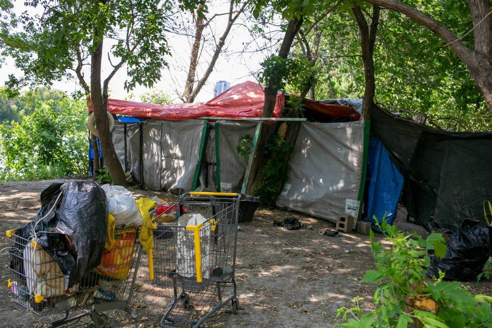 BROOK JONES / FREE PRESS
Some encampments are becoming more like shanty villages than temporary refuges.