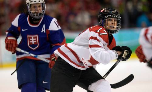 PHIL HOSSACK/ Free Press Files
                                Jennifer Botterill competes against Slovakia in Women’s Hockey in the 2010 Olympic games.