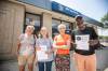 MIKAELA MACKENZIE / FREE PRESS
                                Concerned residents Ella (from left), Lynne Somerville, Cheryl Martens and Ralph Bryant are fighting to keep the RBC location at 588 Sargent Ave. open.