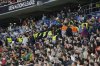 Match stewards form a line at the stands during the Nations League final soccer match between Portugal and Spain at the Allianz Arena in Munich, Germany, Sunday, June 8, 2025. (AP Photo/Martin Meissner)