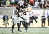 B.C. Lions' Sean Whyte (10) celebrates with teammates Carl Meyer, (17) and Micah Awe (3) after kicking the winning field goal during second half CFL football action against the Montreal Alouettes in Montreal, Saturday, July 5, 2025. THE CANADIAN PRESS/Graham Hughes