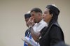 Tampa Bay Rays shortstop Wander Franco, center, attends his trial on charges of sexually abusing a minor in Puerto Plata, Dominican Republic, Monday, June 2, 2025. (AP Photo/Ricardo Hernandez)