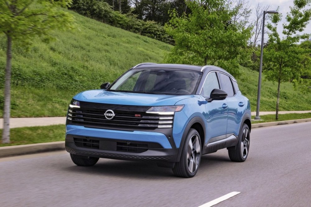 This photo provided by Nissan shows the 2025 Kicks. Nissan redesigned the Kicks this year to give it a more stylish design and new technology features. (Courtesy of Nissan North America via AP)