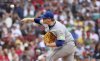Toronto Blue Jays pitcher Paxton Schultz throws during the sixth inning of a baseball game against the Boston Red Sox, Saturday, June 28, 2025, in Boston. (AP Photo/Mark Stockwell)