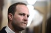 Liberal MP Nathaniel Erskine-Smith takes questions from reporters as he arrives for a meeting of the Liberal caucus on Parliament Hill in Ottawa on Wednesday, June 5, 2024. THE CANADIAN PRESS/Justin Tang
