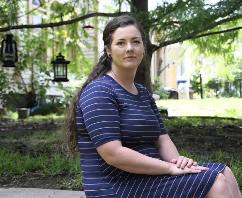 Brittnee Nelson, who runs her own housecleaning business, poses for a portrait in her neighborhood in Shreveport, La., Monday, June 9, 2025. (AP Photo/Jill Pickett)