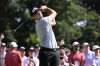 Viktor Hovland, of Norway, tees off on the first hole during the first round of the Travelers Championship golf tournament at TPC River Highlands, Thursday, June 19, 2025, in Cromwell, Conn. (AP Photo/Jessica Hill)