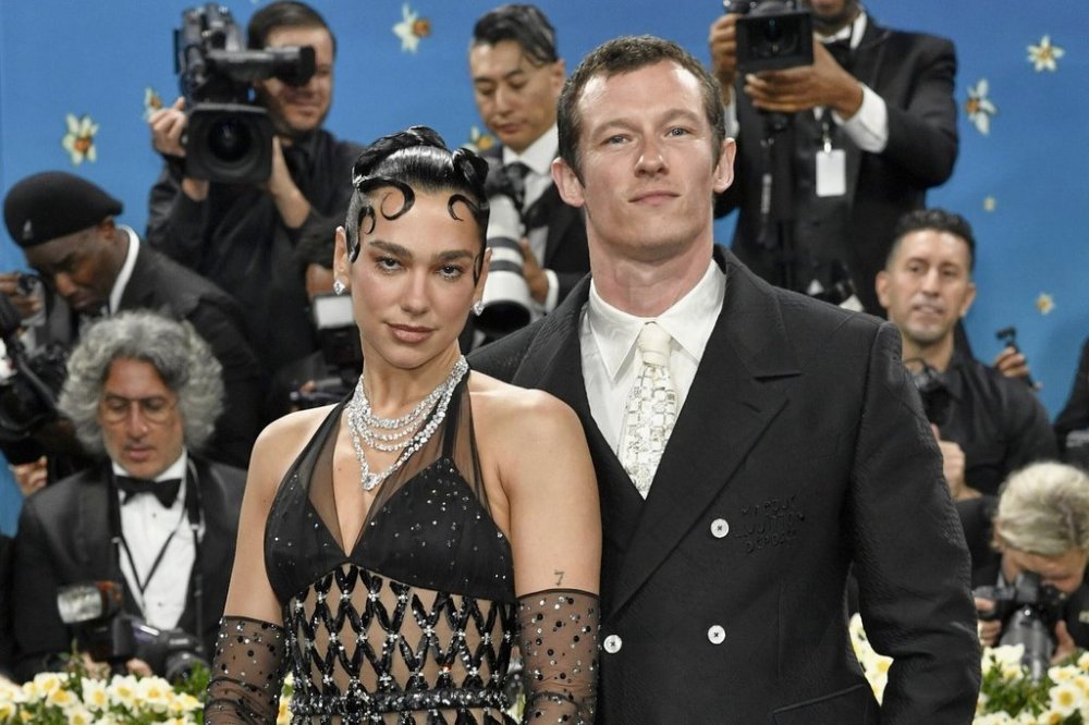 FILE - Dua Lipa, left, and Callum Turner attend The Metropolitan Museum of Art's Costume Institute benefit gala on May 5, 2025, in New York. (Photo by Evan Agostini/Invision/AP, File)