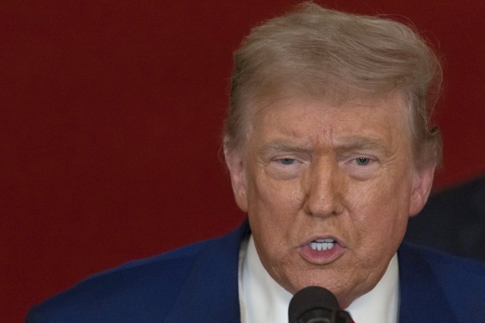President Donald Trump speaks from the East Room of the White House in Washington, Saturday, June 21, 2025, after the U.S. military struck three Iranian nuclear and military sites, directly joining Israel's effort to decapitate the country's nuclear program. THE CANADIAN PRESS/AP-Pool, Carlos Barria