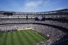 Players and fans observe a minute of silent in memory of Portugal international and Liverpool player Diogo Jota and his brother Andre Silva prior the Club World Cup quarterfinal soccer match between Real Madrid and Borussia Dortmund in East Rutherford, N.J., Saturday, July 5, 2025. (AP Photo/Pamela Smith)