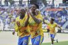 Mamelodi Sundowns' Khuliso Mudau, left, and Lucas Ribeiro Costa celebrate after a goal during the Club World Cup Group F soccer match between Mamelodi Sundowns and Borussia Dortmund in Cincinnati, Saturday, June 21, 2025. (AP Photo/Jeff Dean)