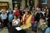 Ramon Kataquapit, youth councillor for Chiefs of Ontario and Nishnawbe Aski Nation, sings before speaking at a news conference on C-5 in the foyer of the House of Commons on Parliament Hill in Ottawa on Tuesday, June 17, 2025. THE CANADIAN PRESS/Justin Tang