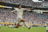 Real Madrid's Gonzalo Garcia celebrates after scoring during the Club World Cup round of 16 soccer match between Real Madrid and Juventus in Miami Gardens, Fla., Tuesday, July 1, 2025. (AP Photo/Rebecca Blackwell)