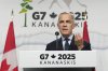 Prime Minister Mark Carney is seen during the closing news conference at the G7 Summit in Kananaskis, Alta., Tuesday, June 17, 2025. THE CANADIAN PRESS/Adrian Wyld