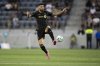 Los Angeles FC forward Olivier Giroud controls the ball during the second half of an MLS soccer match against the Vancouver Whitecaps in Los Angeles, Sunday, June 29, 2025. (AP Photo/Kyusung Gong)