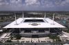 Hard Rock Stadium is viewed two days ahead of the scheduled opening match of the Club World Cup soccer tournament Thursday, June 12, 2025, in Miami Gardens, Fla. (AP Photo/Rebecca Blackwell)
