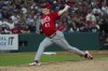 Cincinnati Reds starting pitcher Andrew Abbott delivers against the Cleveland Guardians during the ninth inning of a baseball game, Tuesday June 10, 2025, in Cleveland. (AP Photo/Phil Long)