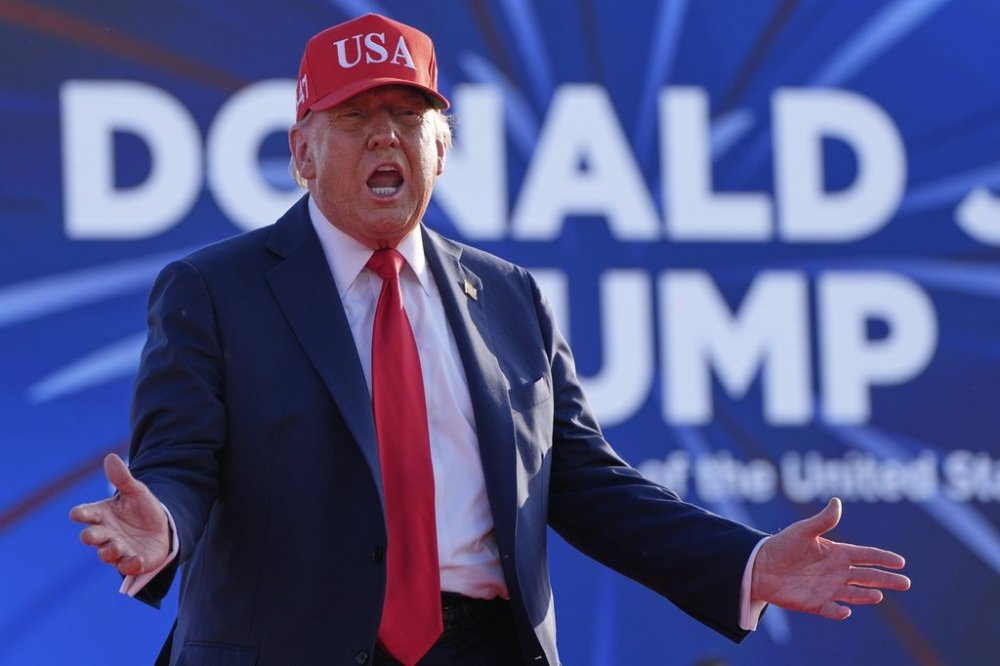 President Donald Trump arrives to speak at a rally at the Iowa State Fairgrounds, Thursday, July 3, 2025, in Des Moines, Iowa. (AP Photo/Alex Brandon)