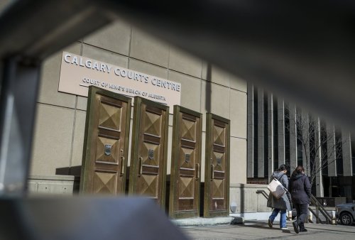 The Calgary Courts Centre pictured in Calgary, Monday, May 6, 2024. THE CANADIAN PRESS/Jeff McIntosh