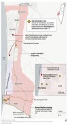 The map above locates the GHF aid sites in Gaza and the no-go Israeli occupied areas. It highlights the recent shootings that took place near the aid sites. (AP Graphic)