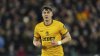 FILE - Wolverhampton Wanderers' Jorgen Strand Larsen runs into position during the English Premier League soccer match between West Ham United and Wolverhampton Wanderers, at The London Stadium in London,Monday, Dec 9, 2024. (AP Photo/Dave Shopland, File)