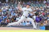 Milwaukee Brewers pitcher Quinn Priester (46) throws during the first inning of a baseball game against the Colorado Rockies Saturday, June 28, 2025, in Milwaukee. (AP Photo/Kayla Wolf)