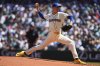Seattle Mariners starting pitcher George Kirby throws against the Pittsburgh Pirates during the second inning of a baseball game Sunday, July 6, 2025, in Seattle. (AP Photo/Lindsey Wasson)