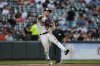 Baltimore Orioles third baseman Ramon Urias throws a ground ball hit by Texas Rangers' Marcus Semien to first baseman Coby Mayo for the out at first base during the fifth inning of a baseball game, Tuesday, June 24, 2025, in Baltimore. (AP Photo/Stephanie Scarbrough)