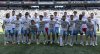 Seattle Sounders players pose for a photo while wearing shirts demanding better pay from FIFA for their participation in the upcoming Club World Cup before an MLS soccer match against Minnesota United, Sunday, June 1, 2025, in Seattle. (Nick Wagner/The Seattle Times via AP)