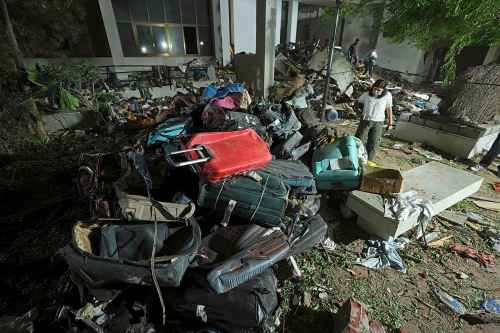 Search and recovery teams work through the rubble of a plane crash in Ahmedabad, India, Thursday, June 12, 2025. (AP Photo/Ajit Solanki)